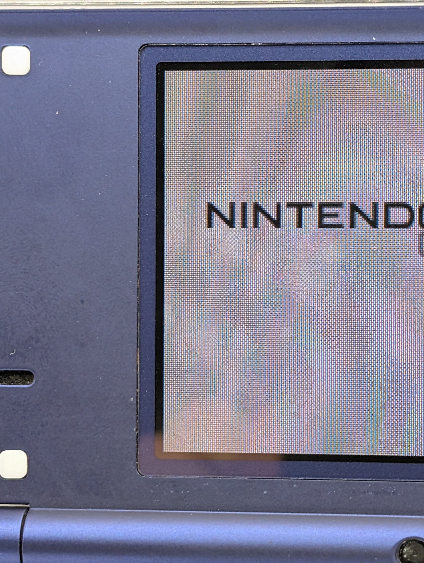 Nintendo DSi Custom Metallic Blue and Transparent White Shell