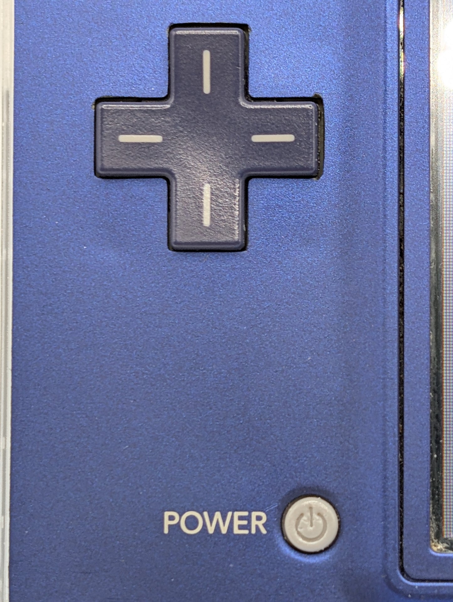 Nintendo DSi Custom Metallic Blue and Transparent White Shell