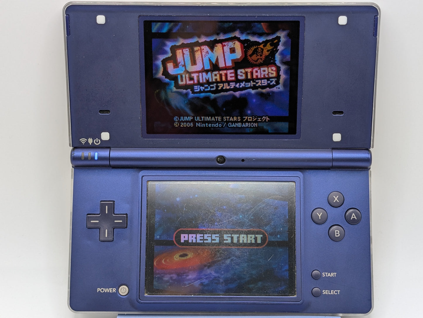 Nintendo DSi Custom Metallic Blue and Transparent White Shell