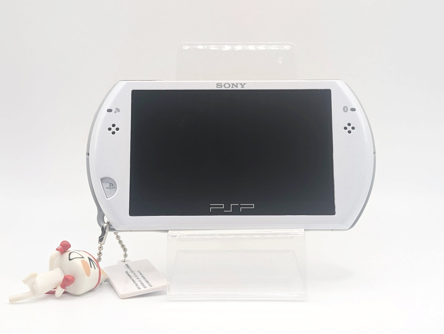 PSP Go White Console + Micro SD Card Mod + Toro Inoue Keychain