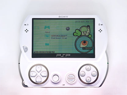 PSP Go White Console + Micro SD Card Mod + Toro Inoue Keychain