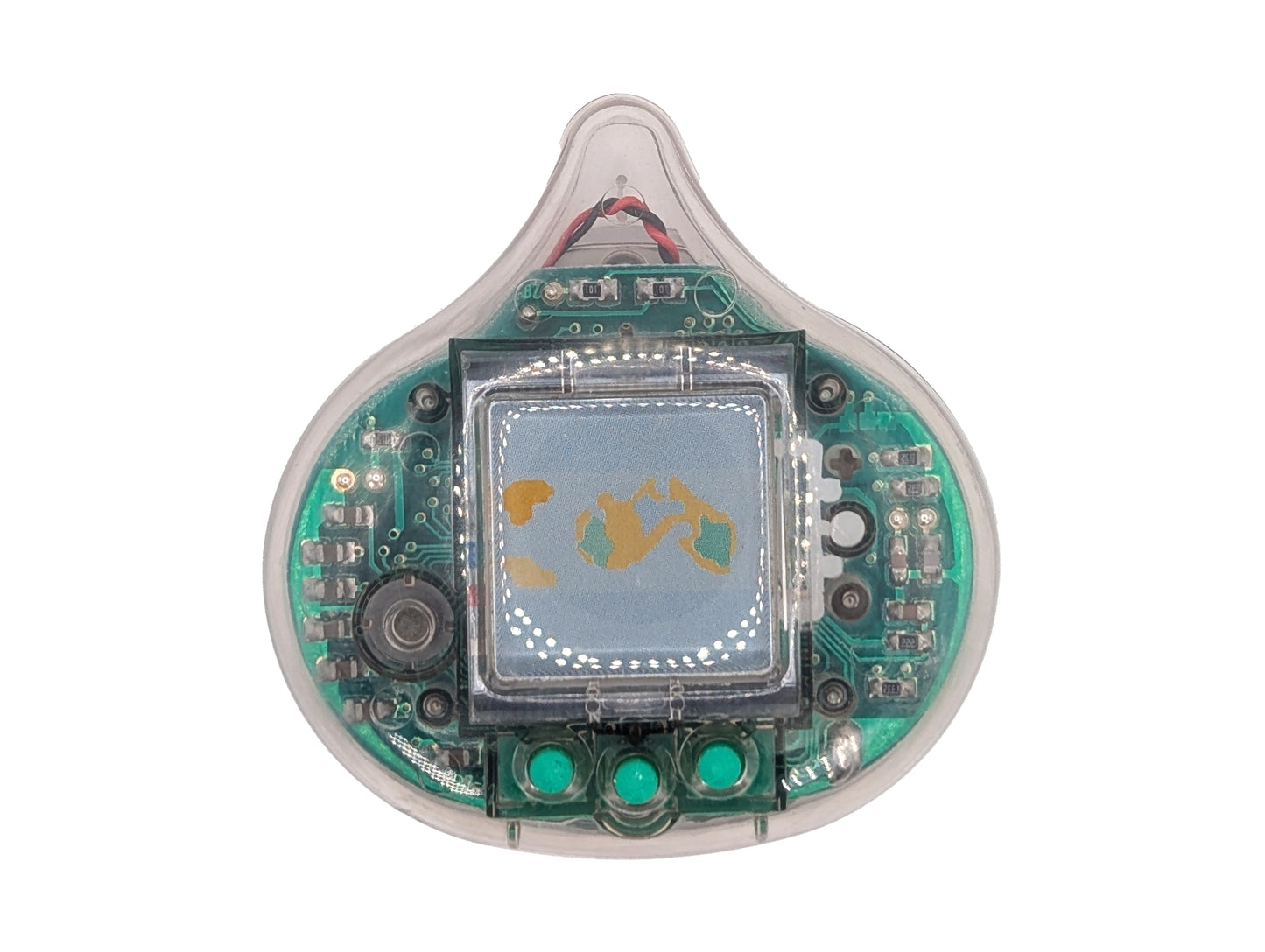 Arukundesu Dragon Quest Slime Pedometer Pet Clear ENIX 1998