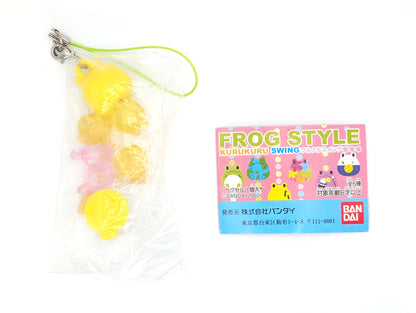 Frog Style Kurukuru Swing Keychain Set Bandai