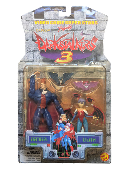 Video Game Super Stars Darkstalkers 3 Dimitri and Lilith Toybiz Figures