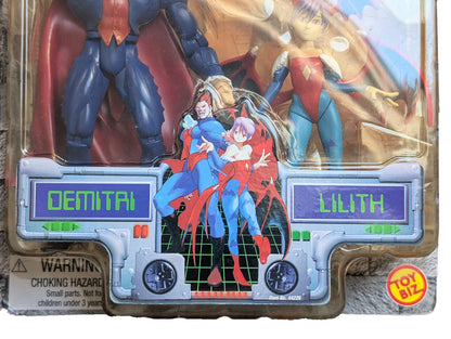 Video Game Super Stars Darkstalkers 3 Dimitri and Lilith Toybiz Figures
