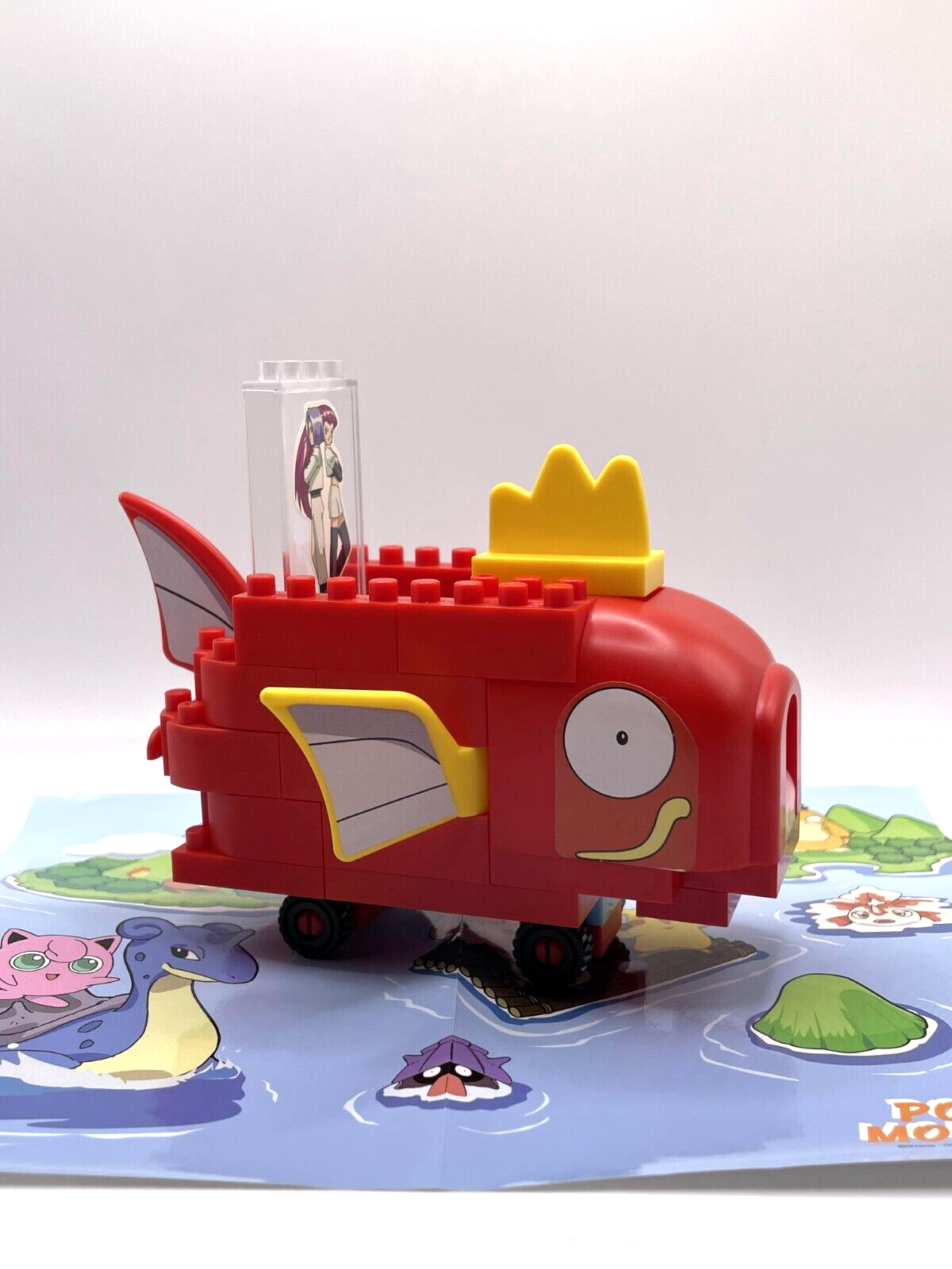 PKMN Poke Block Tomy Team Rocket Magikarp Submarine Meowth Playset Boxed