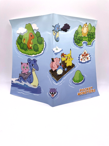 PKMN Poke Block Tomy Team Rocket Magikarp Submarine Meowth Playset Boxed