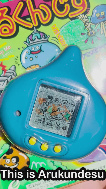 Arukundesu Dragon Quest Slime Pedometer Pet Clear ENIX 1998